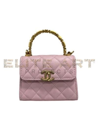 chanel micro bag pink